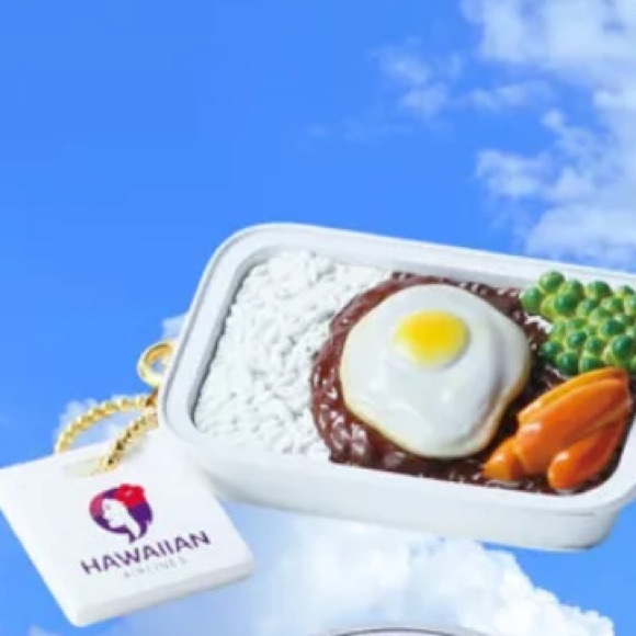 Set of 3 - Hawaiian Airlines 🌺 Gotcha Gotcha Capsule Toy - POG • Bag • Loco Moco - Picture 2 of 4